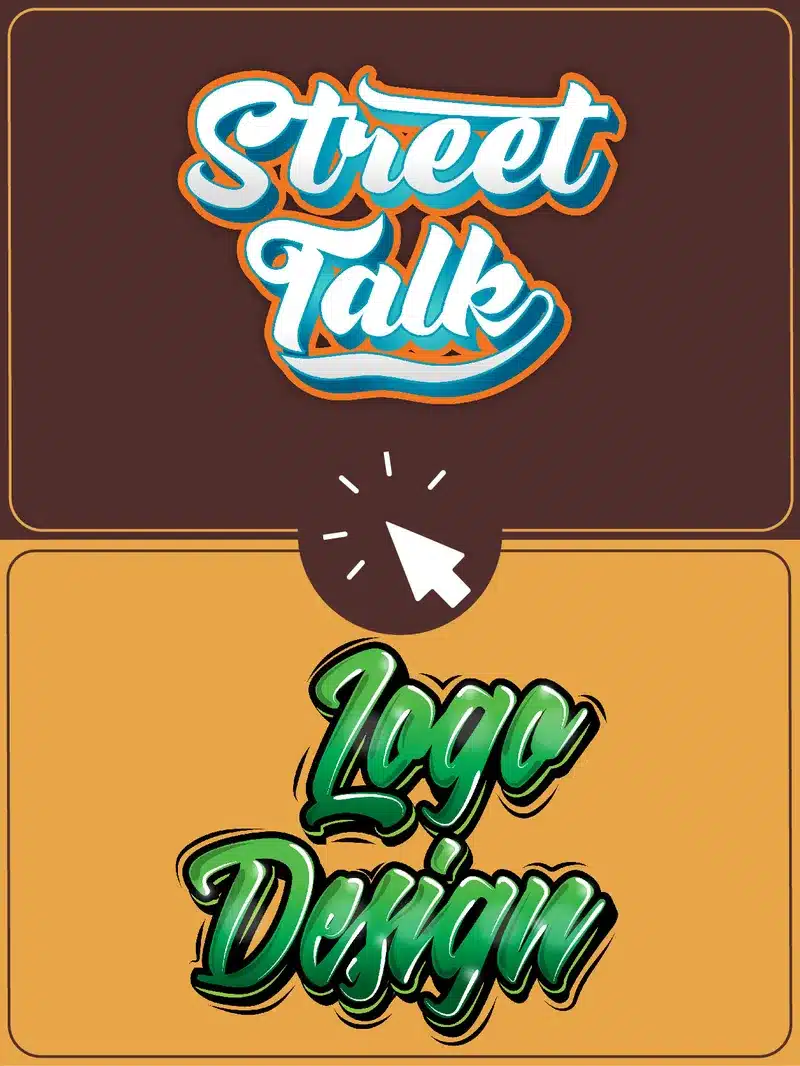 Typography design portfolio example showcasing various fonts and typographic compositions