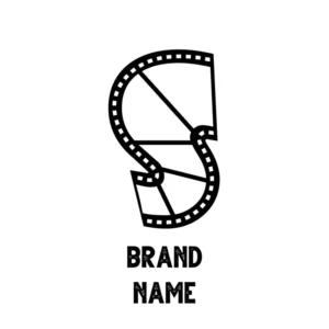 Cinema logo design with one letter
