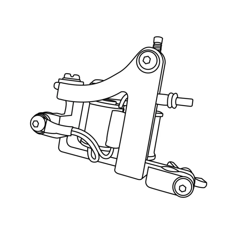 Outline drawing of a product for a customer work