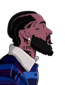 turned a rapper into vector art portrait